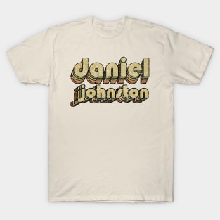 Daniel Johnston // Vintage Rainbow Typography Style // 70s T-Shirt